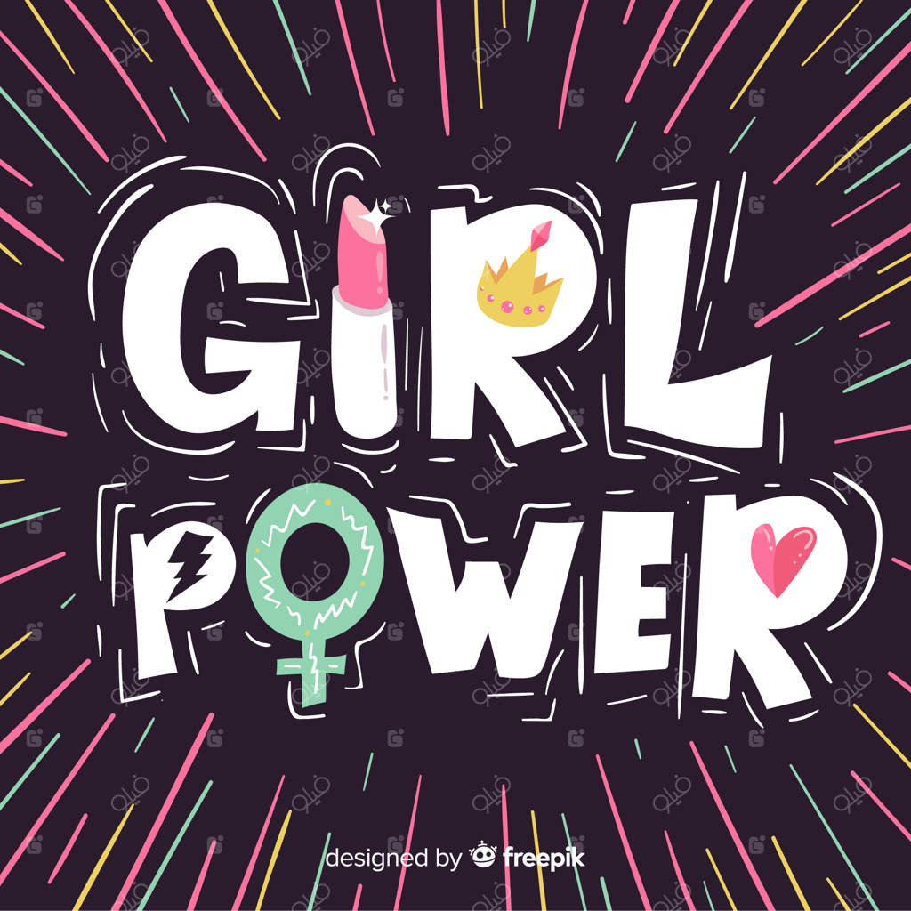 مفهوم مدرن فمینیسم با طراحی دستی