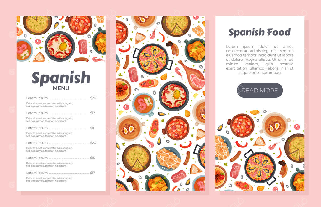منوی خوشمزه غذاهای اسپانیایی ما را کاوش کنید