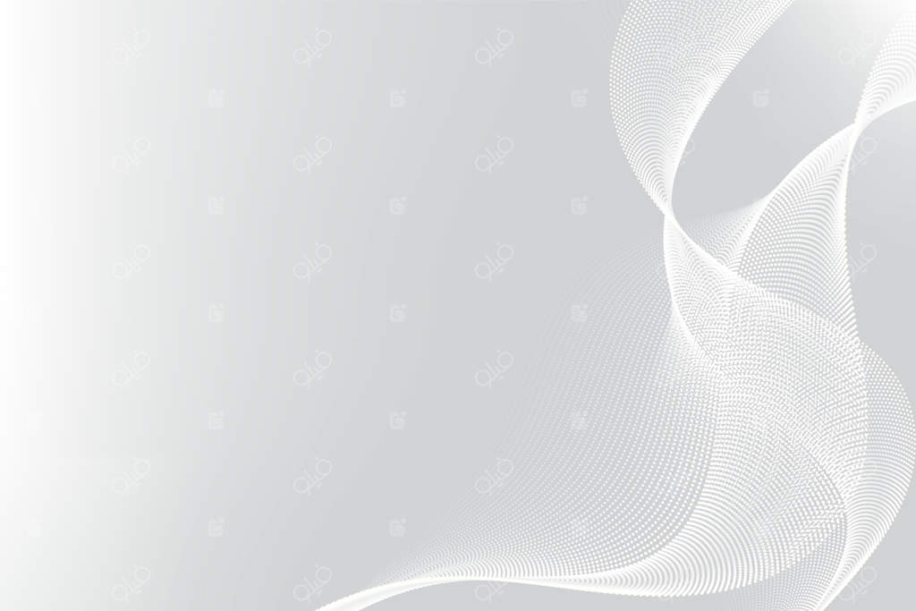 پس‌زمینه انتزاعی مدرن با خطوط موج ذرات سفید و خاکستری