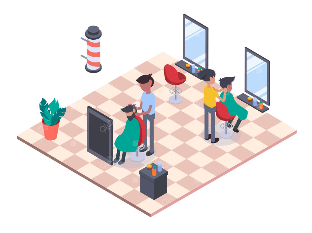 آرایشگاه مردانه: پیرایش و اصلاح موی آقایان