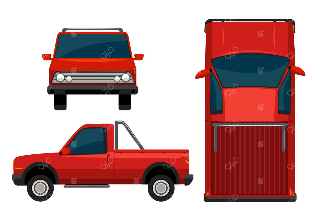 یک خودروی قرمز