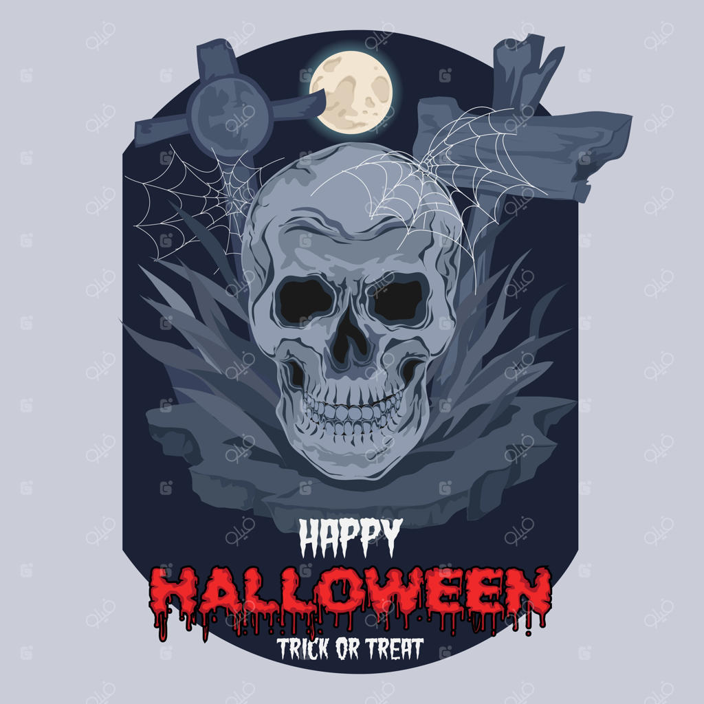 هالووین مبارک! تصویر ترسناک جمجمه