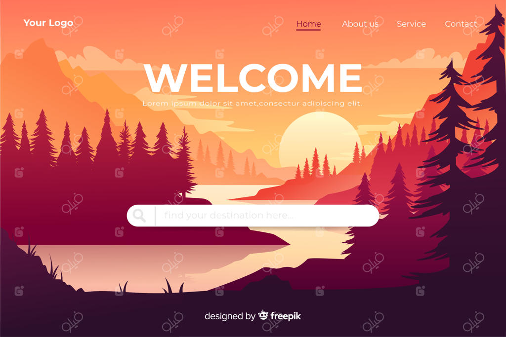 قالب صفحه فرود