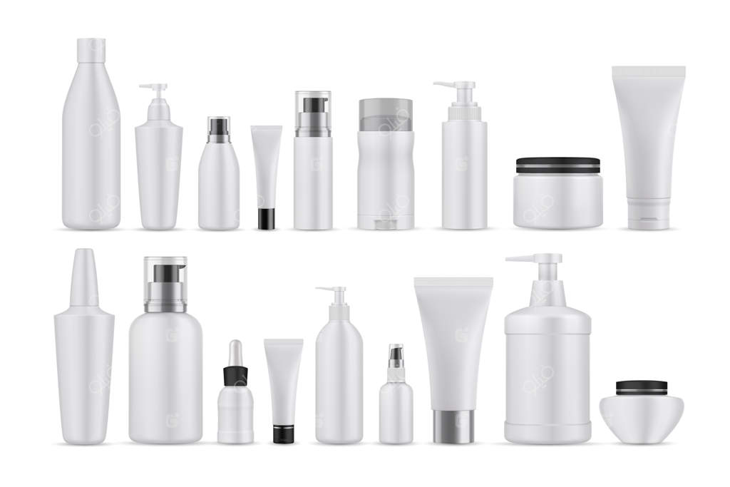 ست لوسیون‌های آرایشی طبیعی و واقعی.