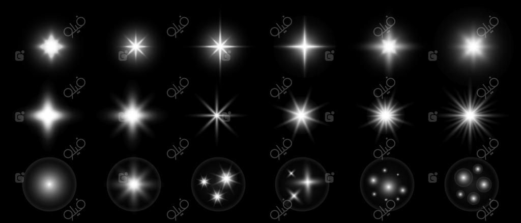 وکتور حرفه‌ای جلوه‌های شراره نور پویا برای گرافیک‌های خیره‌کننده