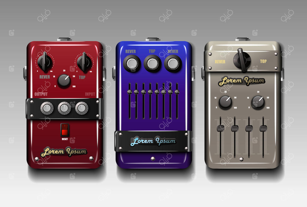 پدال‌های افکت گیتار با صدای واقعی.