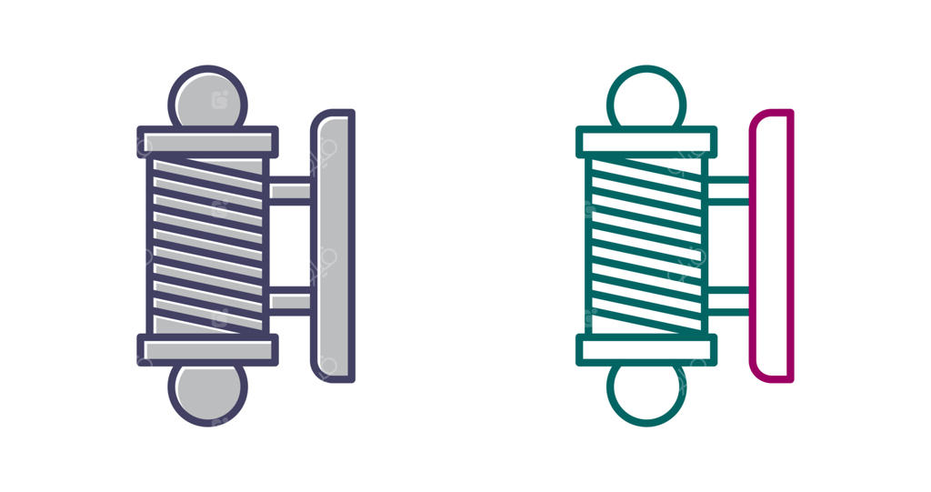 نماد برداری آرایشگاه مردانه