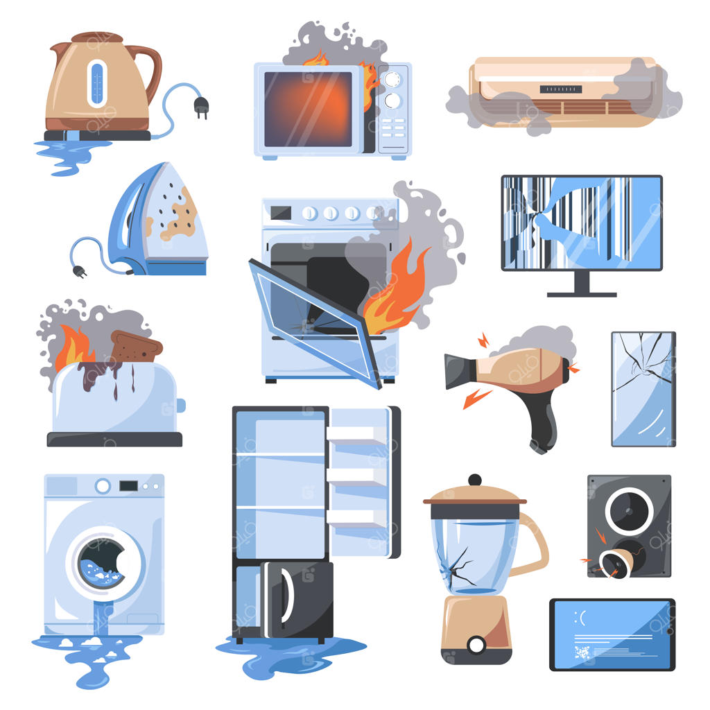 لوازم و دستگاه‌های خراب در آشپزخانه و خانه