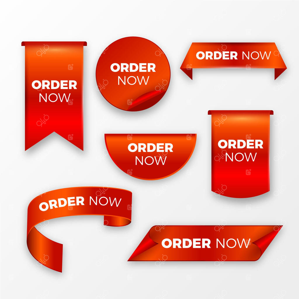 همین حالا سفارش دهید - مجموعه برچسب‌ها