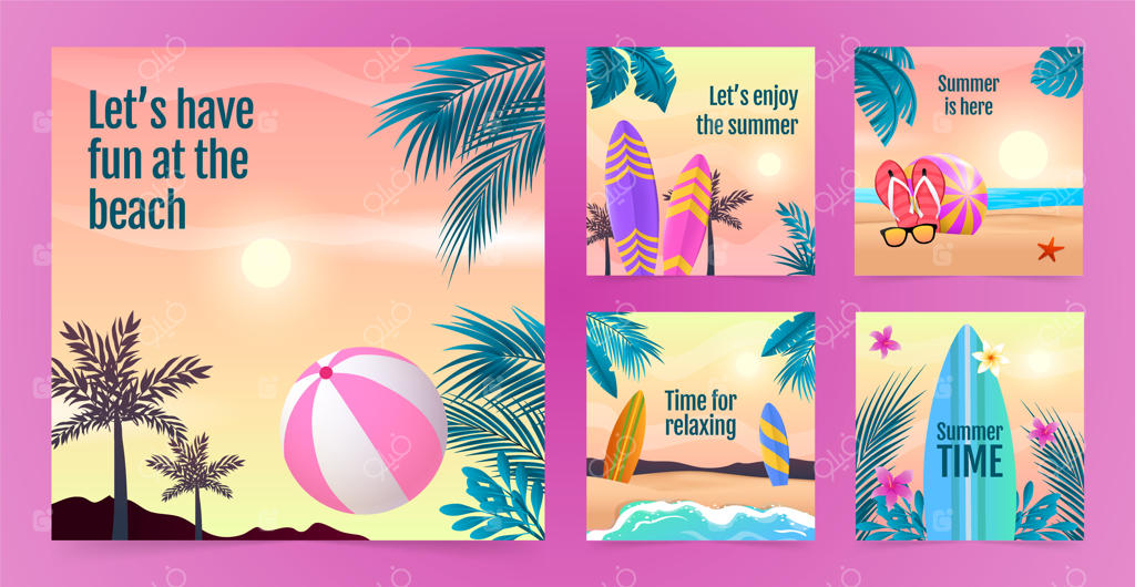 مجموعه پست‌های اینستاگرامی واقعی برای تابستان