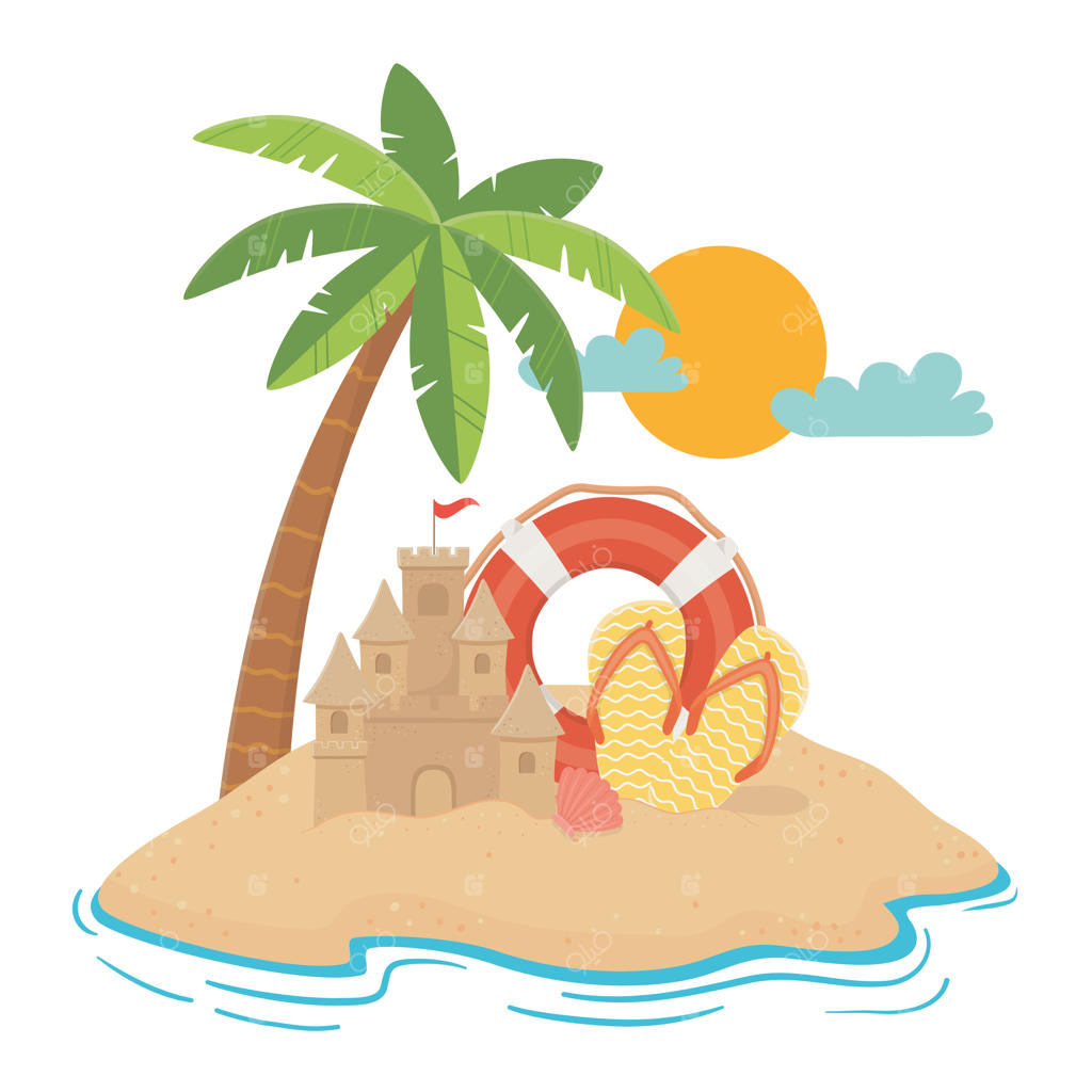 مجموعه آیکون‌های تابستان و تعطیلات