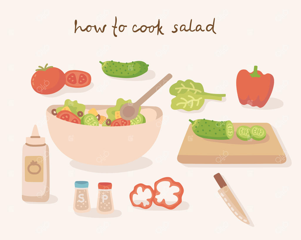 چگونه یک سالاد سبزیجات سنتی خوشمزه درست کنیم؟