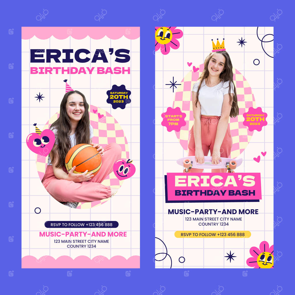 طراحی پترن تولد به صورت دستی