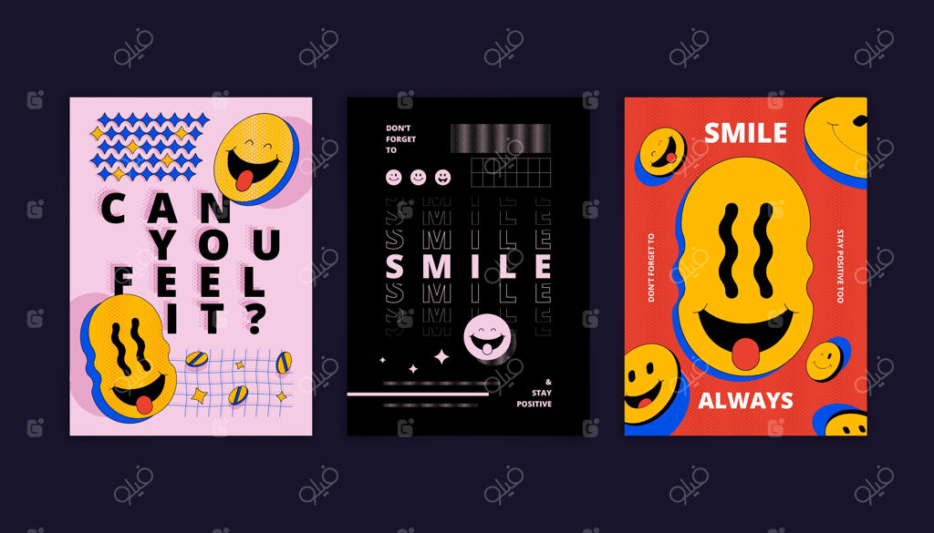 قالب پوستر ایموجی اسید صاف