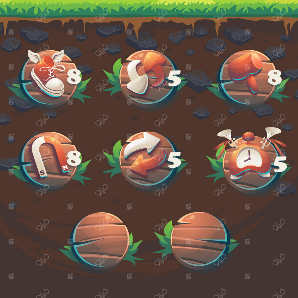 رابط کاربری بازی تطبیق ۳: خوراک رساندن به روباه + تقویت‌کننده‌ها