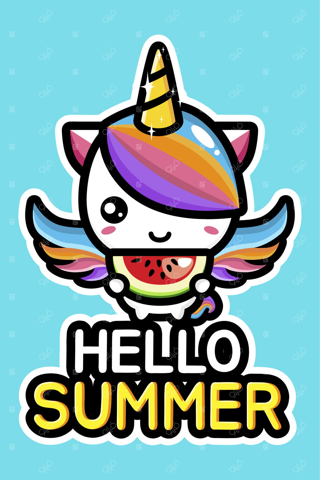 طراحی بامزه سلام تابستان