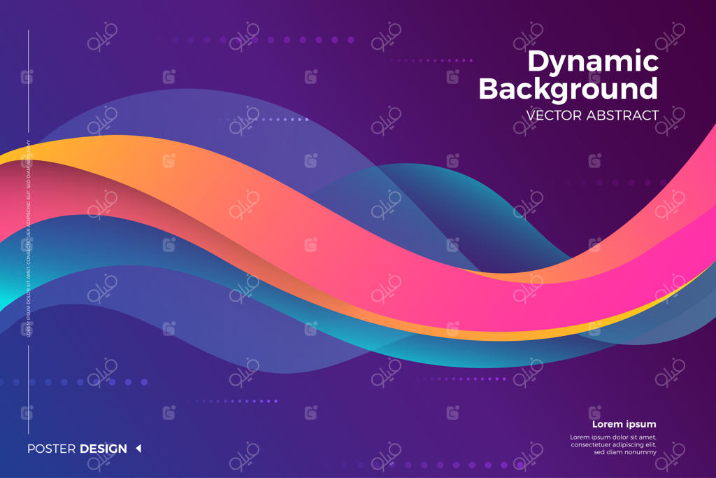 پس‌زمینه پویا و انتزاعی