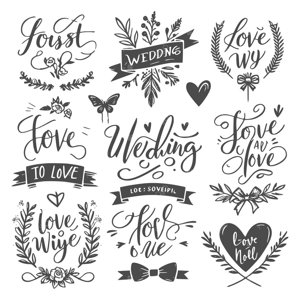 مجموعه تایپوگرافی عروسی