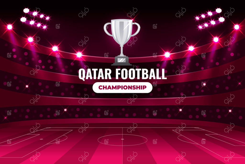 پس‌زمینه مسابقات جهانی فوتبال با گرادیان رنگی