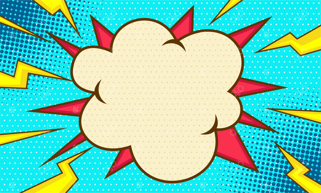 پترن پس‌زمینه خالی کارتون کمیک