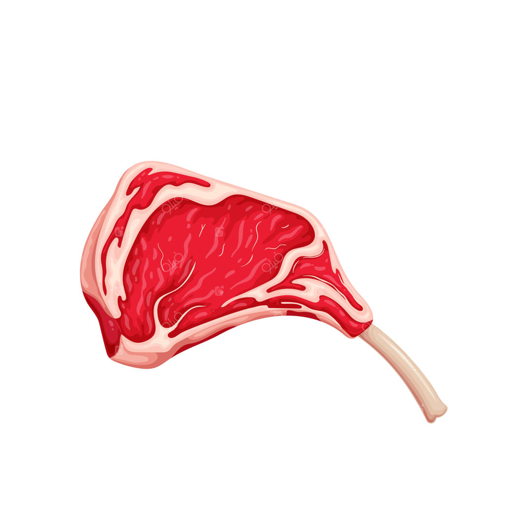 استیک گوشت بر روی دنده