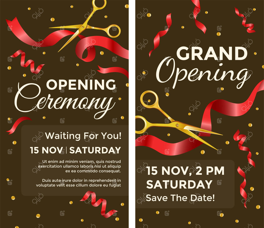 افتتاح بزرگ و بریدن روبان قرمز