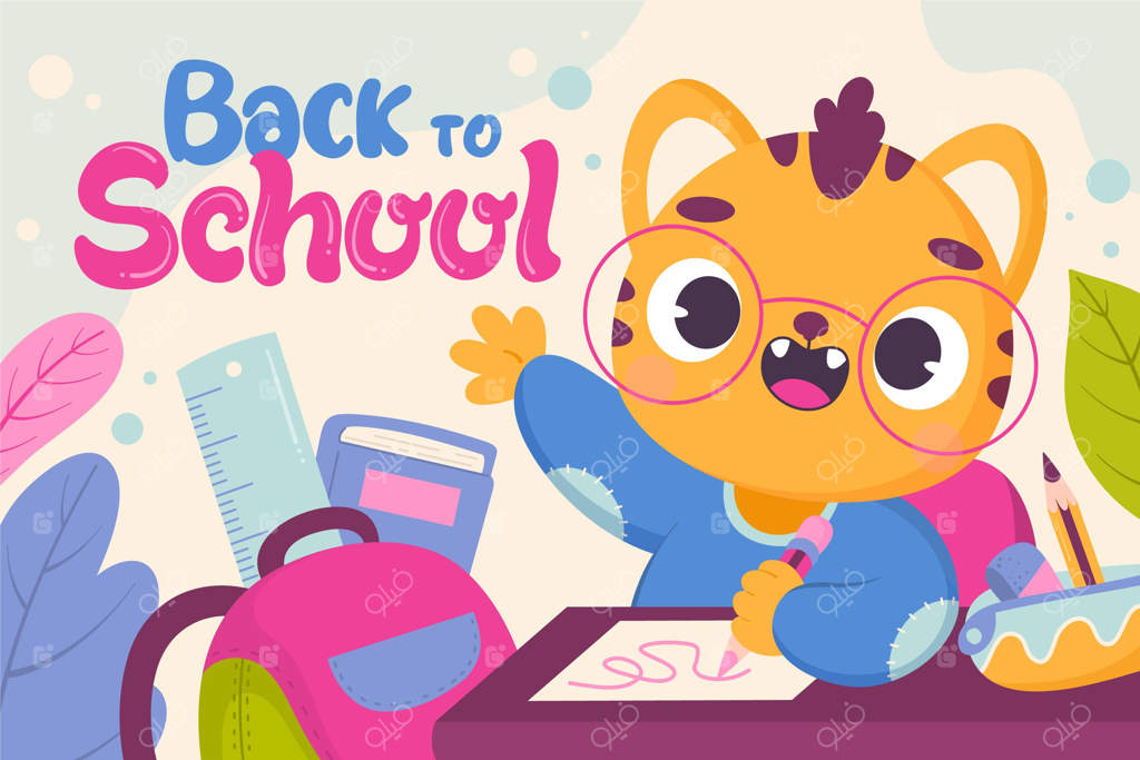 تصویر پس‌زمینه کارتون بازگشت به مدرسه