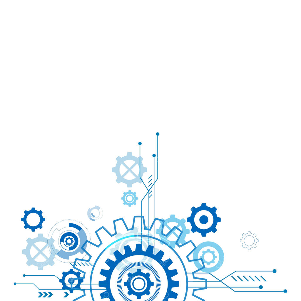 تصویرسازی وکتور آیکون چرخ‌دنده با طرح آینده