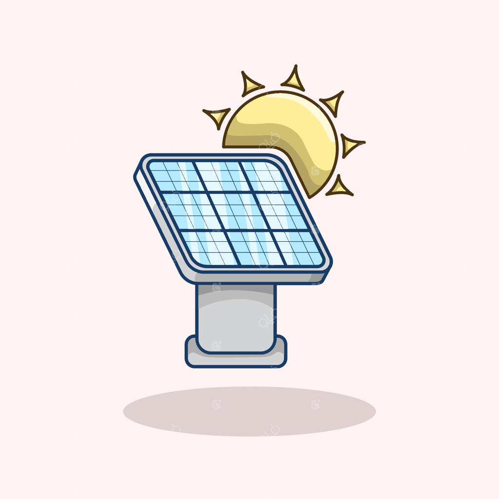 تصویر پنل خورشیدی مناسب برای پروژه‌های دوستدار محیط‌زیست، کمپین‌های زیست‌محیطی، حفظ انرژی و فناوری‌های آینده - قابل ویرایش و مقیاس‌بندی برای استفاده دیجیتال و چاپی