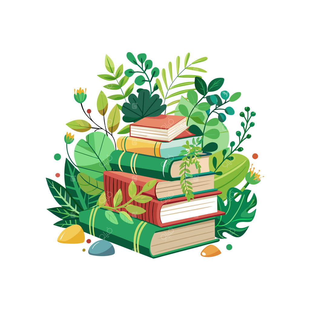 مفهوم تصویرسازی برداری از انباشت کتاب‌ها