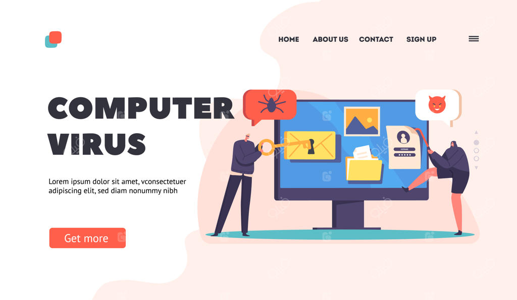 قالب صفحه ورود ویروس کامپیوتری: هکرها و هک کردن رایانه با کلید تقلبی و ابزارهای نفوذ اینترنتی