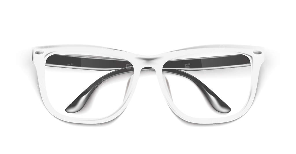 عینک واقع‌گرایانه، مدل عینک: عینک‌های شیک و مد روز سفید