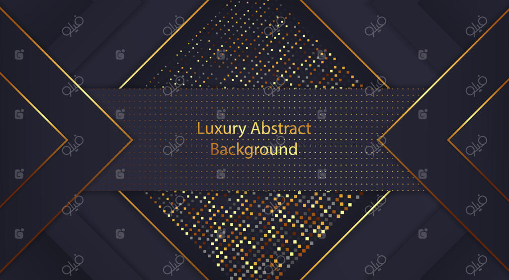 طراحی پس‌زمینه لوکس مستطیلی با پترن هافتون抽ويض