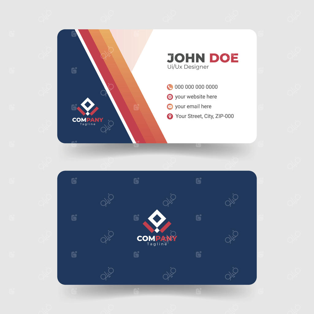 قالب طراحی کارت ویزیت مینیمال و مدرن