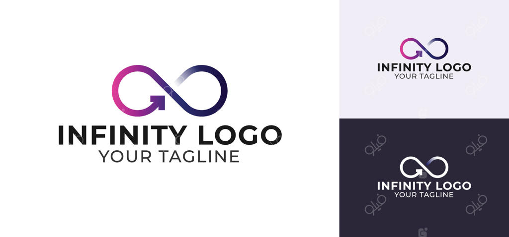 آیکون لوگوی فلش بی‌نهایت. نماد حرکت. عنصر طراحی مجزا