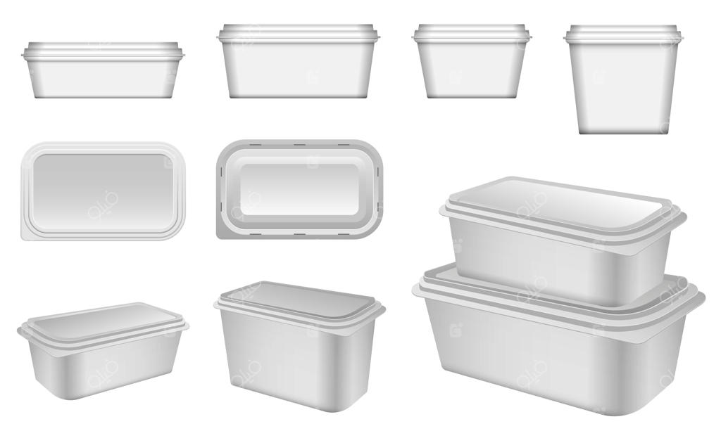 مجموعه‌ای از الگوهای بسته‌بندی جعبه یا طرح مفهومی بسته‌بندی محصول