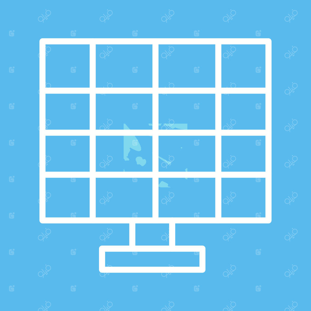 نماد وکتوری پنل خورشیدی II