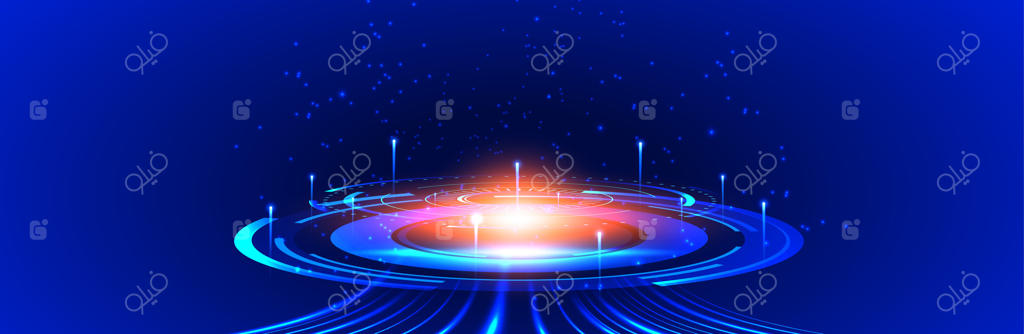 پس‌زمینه انتزاعی زنده با افکت‌های نورانی