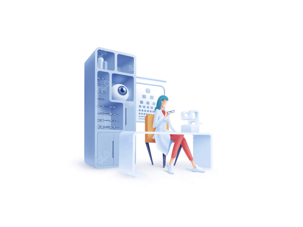 سری سلامت: تصویرسازی چشم‌پزشک