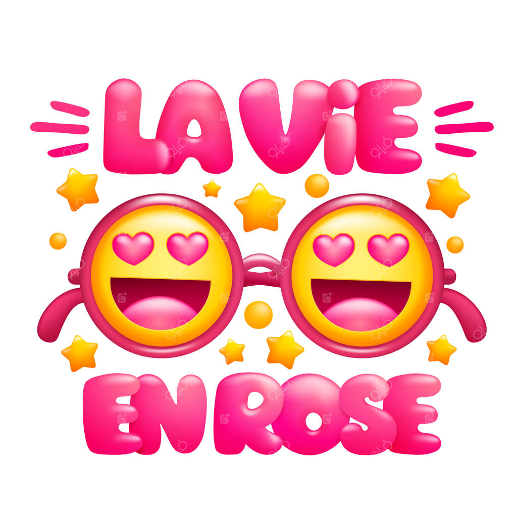 زندگی به رنگ صورتی: عینک‌های صورتی با ایموجی‌های خندان