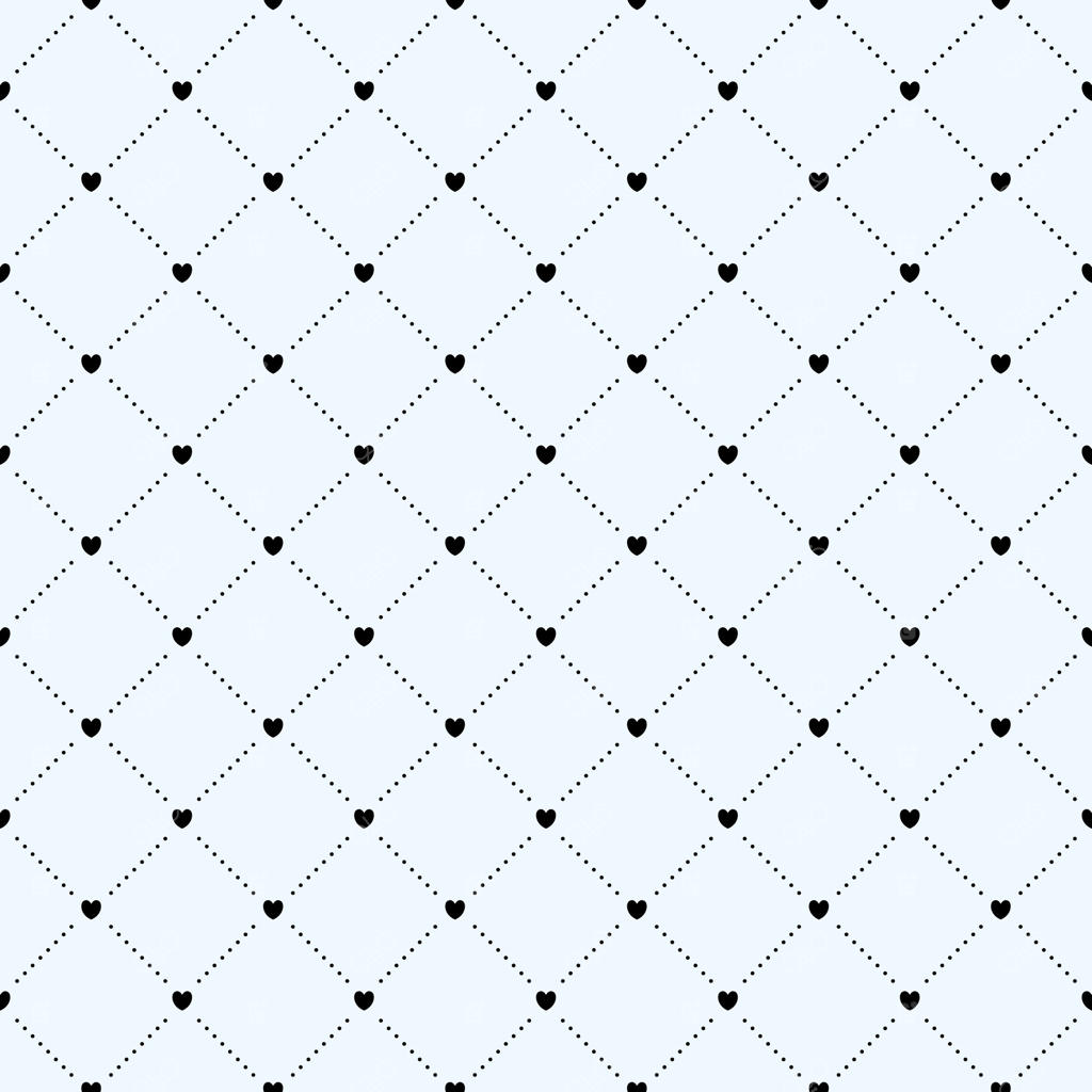 تصویر پس‌زمینه آبی با الگوی نقطه‌های قلب پیوسته