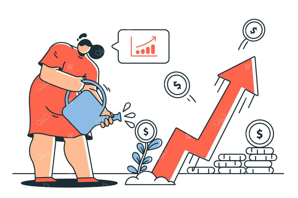 تصویرسازی از مفهوم سرمایه‌گذاری