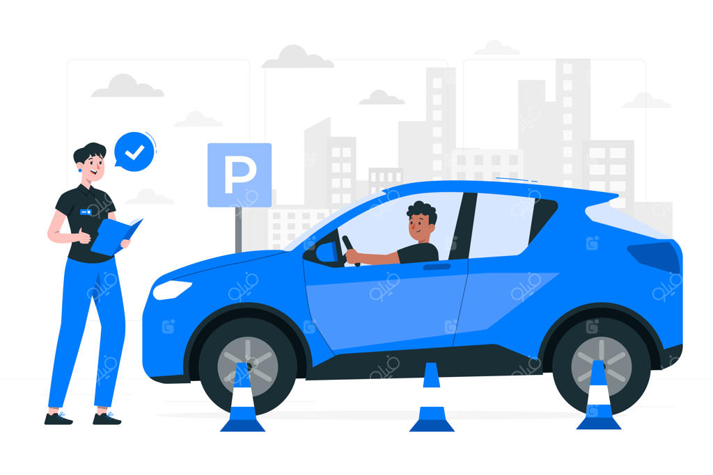 تصویرسازی مفهومی آموزشگاه رانندگی