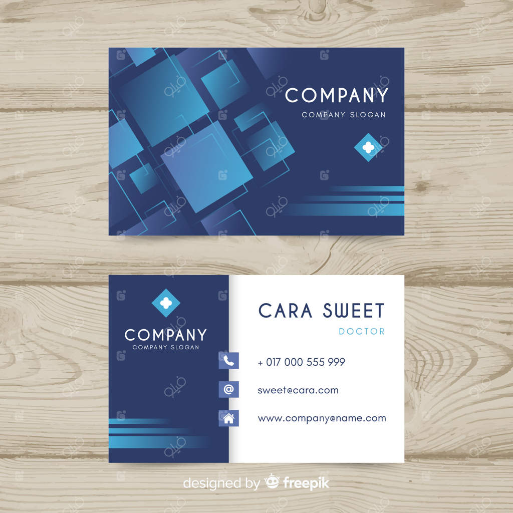 طرح حرفه‌ای کارت ویزیت برای بیمارستان یا پزشک