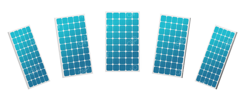 پنج پنل خورشیدی تأمین‌کننده انرژی پایدار در زیر نور خورشید