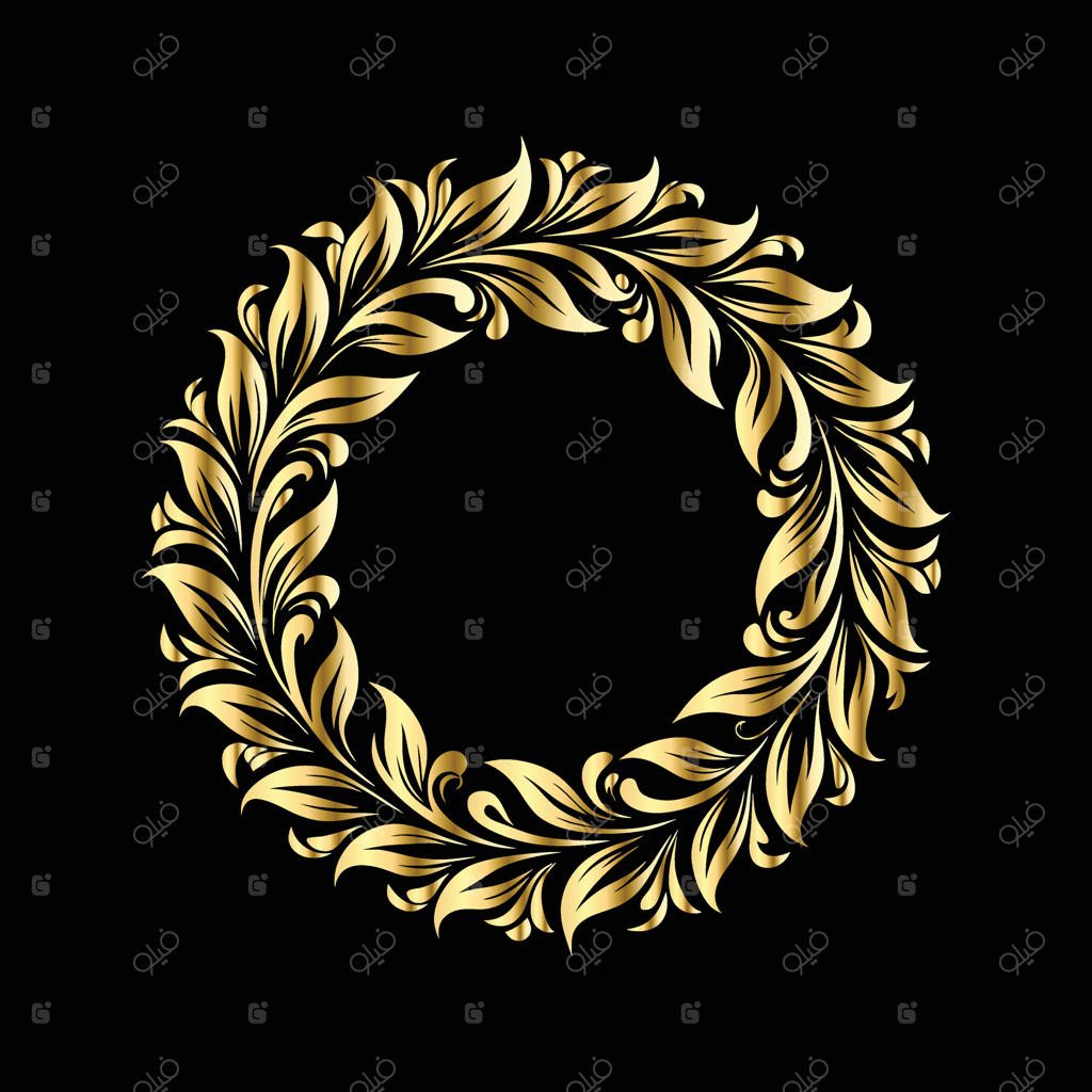 تاج برگ طلایی شیک