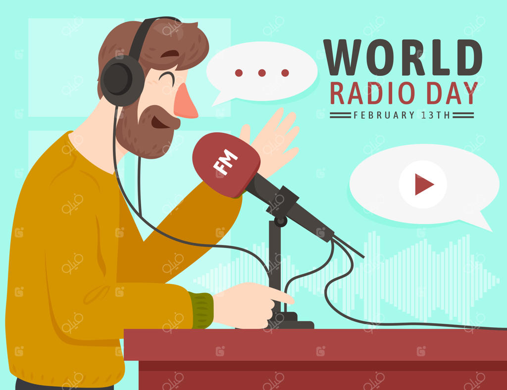 پخش روز جهانی رادیو با طراحی تخت