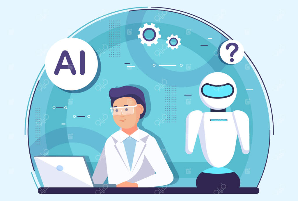 تصویری از مفهوم هوش مصنوعی