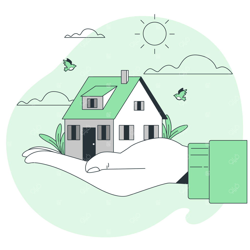 تصویرسازی مفهوم خانه کوچک