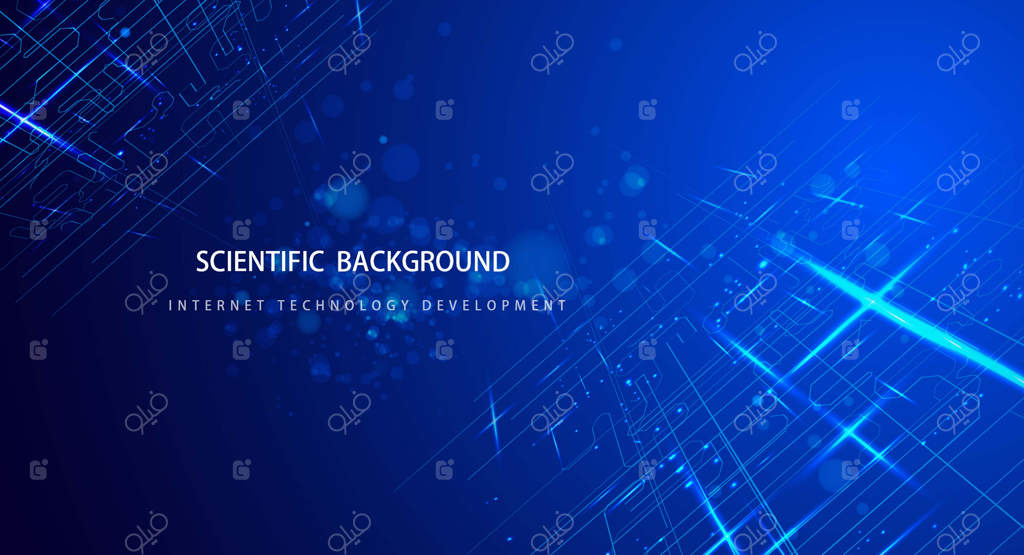 پس‌زمینه انتزاعی آبی وکتور